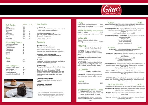 Gino's of kings park menu 25